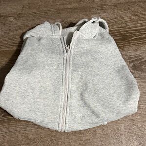 Gray Zip-Up Hoodie